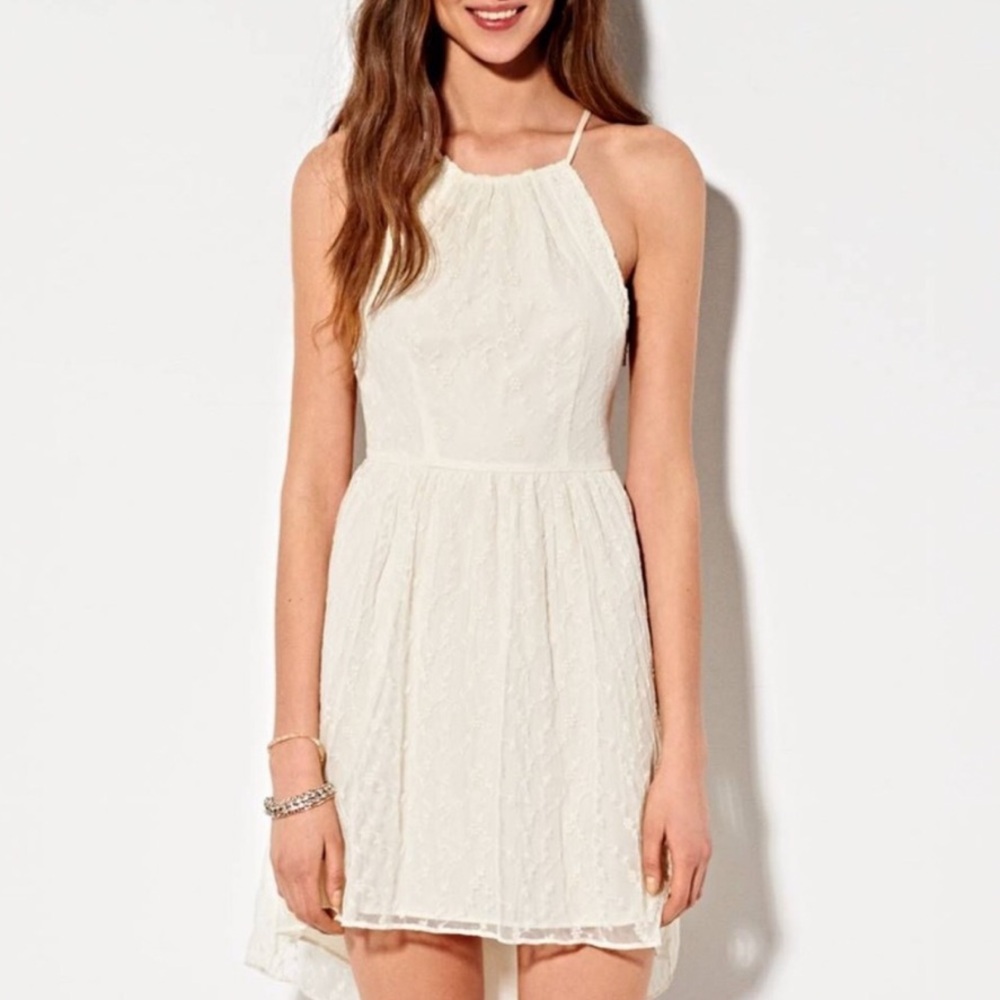 AE - Floral Lace Halter Dress